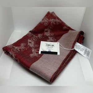 Coach Horse and Carriage wrap in Cherry Red